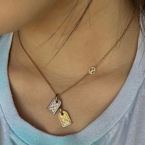 LV Nanogram Dog Tag Necklace - Picture 5 of 16